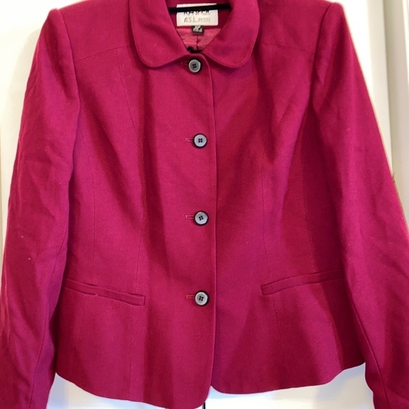 Kasper size 10 petite beautiful red dress skirt suit - Picture 4 of 7